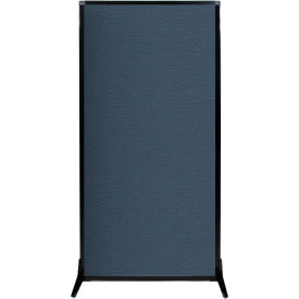 Versare Work Station Screen 33"W x 70"H Ocean Fabric 
