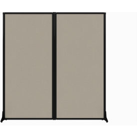 Versare Work Station Screen 66"W x 70"H Sand Fabric 