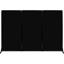 Versare Work Station Screen, 99"W x 70"H, Black Fabric view 2