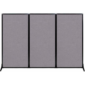 Versare Work Station Screen 99"W x 70"H Cloud Gray Fabric 