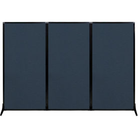 Versare Work Station Screen 99"W x 70"H Ocean Fabric 