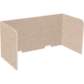 Versare SoundSorb Tri-Fold Acoustical Desktop Privacy Panel 2 x 4 Beige 