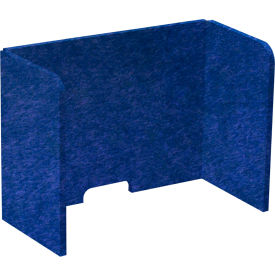 Versare SoundSorb Tri-Fold Acoustical Desktop Privacy Panel 16" x 2 Blue 