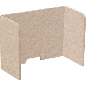 Versare SoundSorb Tri-Fold Acoustical Desktop Privacy Panel 16" x 2 Beige 