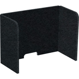 Versare SoundSorb Tri-Fold Acoustical Desktop Privacy Panel 16" x 2 Black 