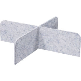 Versare SoundSorb X-Fit Acoustical Desktop Privacy Panel 1 x 4 Marble Gray 