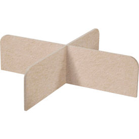 Versare SoundSorb X-Fit Acoustical Desktop Privacy Panel 1 x 4 Beige 