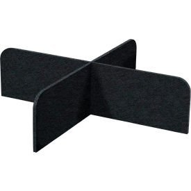 Versare SoundSorb X-Fit Acoustical Desktop Privacy Panel 1 x 4 Black 