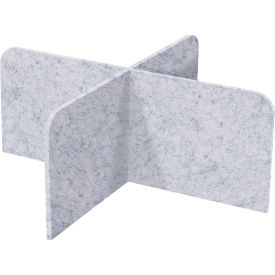 Versare SoundSorb X-Fit Acoustical Desktop Privacy Panel 2 x 4 Marble Gray 