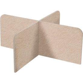Versare SoundSorb X-Fit Acoustical Desktop Privacy Panel 2 x 4 Beige 