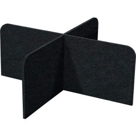 Versare SoundSorb X-Fit Acoustical Desktop Privacy Panel 2 x 4 Black 