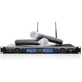 Technical Pro WM1302 Technical Pro Professional UHF Dual Wireless Microphone System, WM1302 image.