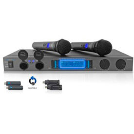 Technical Pro WMR52 Technical Pro Professional UHF Dual Rechargeable Wireless Microphone System, WMR52 image.