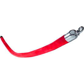 Visiontron 840RD72HE-PS1 Visiontron Velvet Rope 6 Red Rope Polished SS Hinged Ends, 1-1/2 Diameter image.