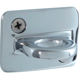 Visiontron WP-PC Conventional Post Stanchion, 2"H Wall Plates, Polished Chrome image.
