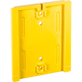 Visiontron WP412F-YW Retracta-Belt® Wall Mount Plate For WM412, Yellow image.