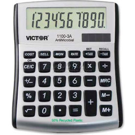 Victor 10-Digit Calculator, 11003A, Dual Power, 4-1/2