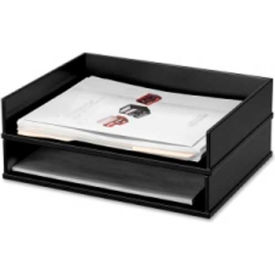 Victor Technologies VCT11545 Victor Tech Stacking Side Loading Letter Tray 13" x 10-9/16" x 3-1/4" Black image.