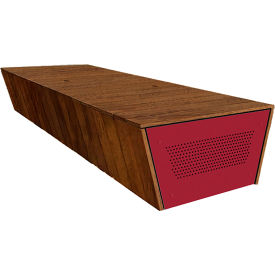 Wausau Tile® Collaboration Torvin 9 Flat Bench Afromosia/Fireweed 
