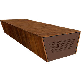 Wausau Tile® Collaboration Torvin 9 Flat Bench Afromosia/Brown 