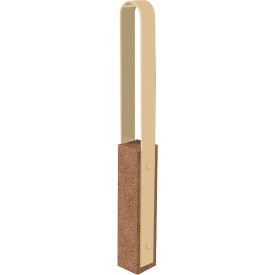 Wausau Tile® Collaboration Vault Bike Bollard Medium/Rounded 2-Bike Capacity Sand 