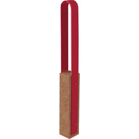 Wausau Tile® Collaboration Vault Bike Bollard Medium/Rounded 2-Bike Capacity Sand/Fireweed 