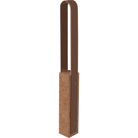 Wausau Tile® Collaboration Vault Bike Bollard Medium/Rounded 2-Bike Capacity Sand/Brown 