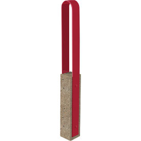 Wausau Tile® Collaboration Vault Bike Bollard Medium/Rounded 2-Bike Capacity Gray Fireweed 