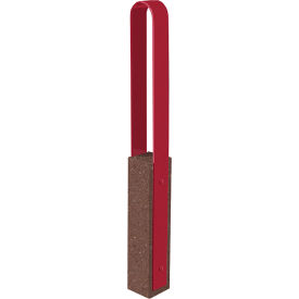 Wausau Tile® Collaboration Vault Bike Bollard Medium/Rounded 2-Bike Capacity Brown/Fireweed 
