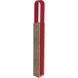 Wausau Tile® Collaboration Vault Bike Bollard Tall/Rounded 2-Bike Capacity Gray Fireweed 