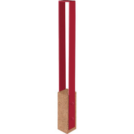 Wausau Tile® Collaboration Vault Bike Bollard Short/Square 2-Bike Capacity Sand/Fireweed 
