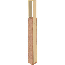 Wausau Tile® Collaboration Vault Bike Bollard Tall/Square 2-Bike Capacity Sand 