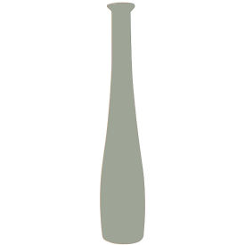 Wausau Tile® Baseball Bat Concrete Bollard 12" Dia. x 78"H Misty Gray 