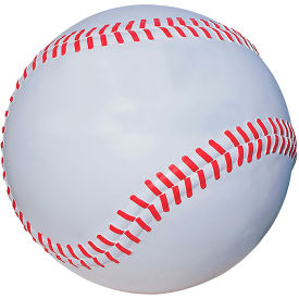 Wausau Tile® Baseball/Softball Concrete Bollard 36" Dia. x 36"H Star/Red 