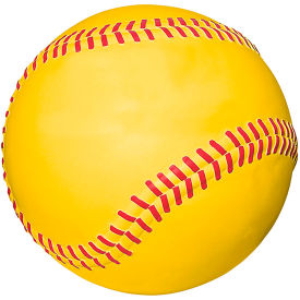 Wausau Tile® Baseball/Softball Concrete Bollard 36" Dia. x 36"H Yellow/Red 