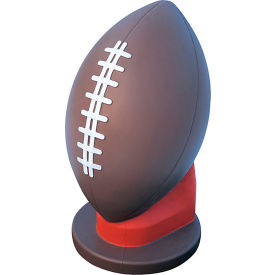 Wausau Tile® Football Concrete Bollard 18" Dia. x 33"H Brown/Star 