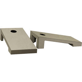 Concrete Cornhole Bag Toss Game, Gray view 2