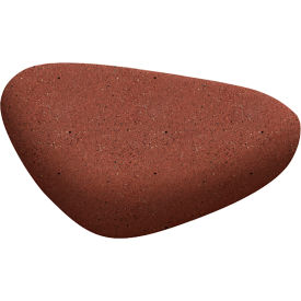Wausau Tile® Galet Concrete VI Bench 72"L x 72"W x 17-1/2"H Brick Red 