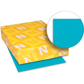 Wausau Papers 21855 Neenah Paper Astrobrights Colored Card Stock 21855, 8-1/2" x 11", Terrestrial Teal™, 250/Pack image.