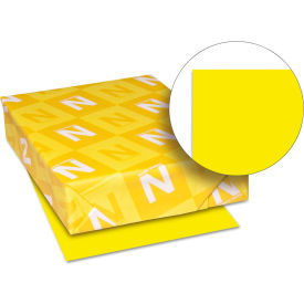 Wausau Papers 22533 Neenah Paper Astrobrights Colored Paper 22533, 11" x 17", Solar Yellow™, 500 Sheets/Ream image.