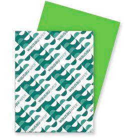 Wausau Papers 22781 Neenah Paper Astrobrights Card Stock Paper, 8-1/2" x 11", Terra Green, 250 Sheets/Pk image.