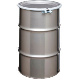 Global Industrial™ Stainless Steel Drum 30 Gallon Open Head with Lid