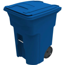 Toter Heavy Duty Two-Wheel Trash Cart 96 Gallon Blue - ANA96-00BLU