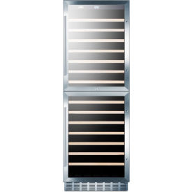 Summit-Wine Cellar W/Two Glass Doors 118 Bottle Capacity 23-5/8" Wide