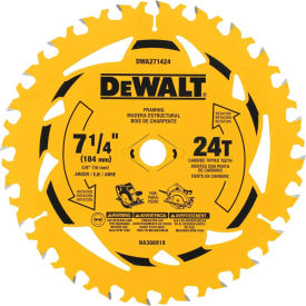 DeWalt® Circular Saw Blades 24 Teeth 7-1/4"Dia. 