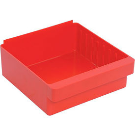 Super Tuff Euro Drawer QED801 - 11-1/8"W X 11-5/8"L X 4-5/8"H Red view 2