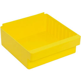 Super Tuff Euro Drawer QED801 - 11-1/8"W X 11-5/8"L X 4-5/8"H Yellow view 2