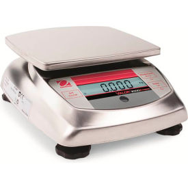 Ohaus® V31XH2 AM Compact Bench/Food Digital Scale 4.4lb x 0.0005lb 5-13/16" x 6-3/16" Platform