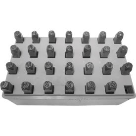 C.H. Hanson 1/8" General Purpose Letter Steel Stamp Set - 27 Piece