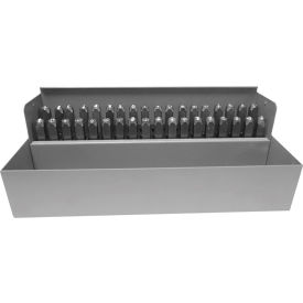 C.H. Hanson 1/4" General Purpose Letter & Figure Steel Stamp Set - 36 Piece